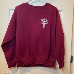 Maroon Venforth Crewneck